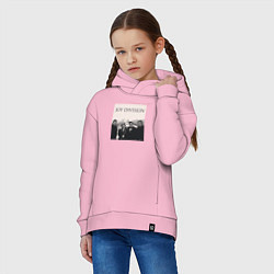 Толстовка оверсайз детская Тру фанат Joy Division, цвет: светло-розовый — фото 2