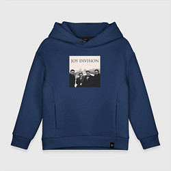 Толстовка оверсайз детская Тру фанат Joy Division, цвет: тёмно-синий