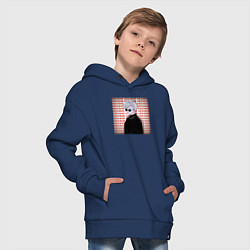 Толстовка оверсайз детская Это неважно неважно неважно, цвет: тёмно-синий — фото 2