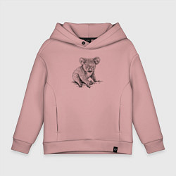 Детское худи оверсайз Коала сидит