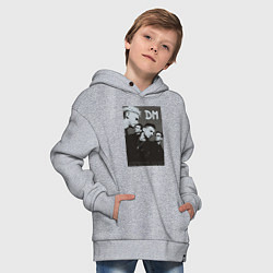Толстовка оверсайз детская Depeche Mode 90 Violator, цвет: меланж — фото 2