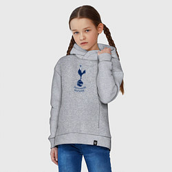 Толстовка оверсайз детская Tottenham Hotspur fc sport, цвет: меланж — фото 2
