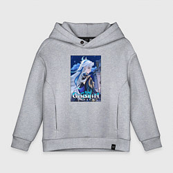 Толстовка оверсайз детская Нёвиллет - Геншин Импакт, цвет: меланж