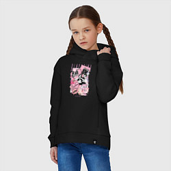 Толстовка оверсайз детская Blackpink коллаж, цвет: черный — фото 2