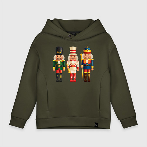 Детское худи оверсайз Оловянные солдатики / Хаки – фото 1