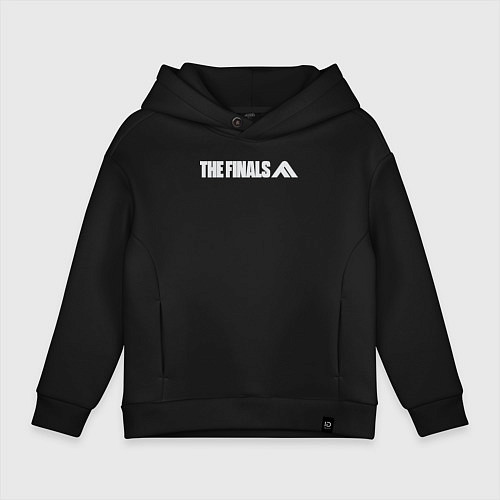 Детское худи оверсайз The finals logo / Черный – фото 1