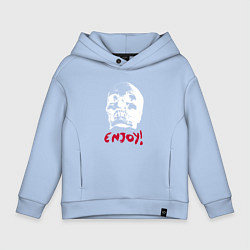 Толстовка оверсайз детская Depeche Mode - Skull enjoy, цвет: мягкое небо