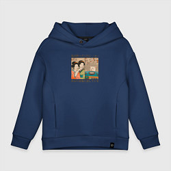 Детское худи оверсайз Японки и кот мем