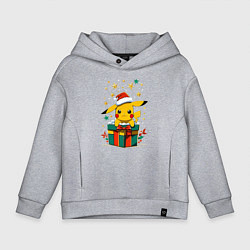 Детское худи оверсайз Новогодний пика-пика