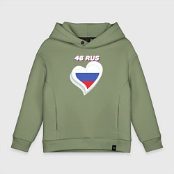 Толстовка оверсайз детская 46 регион Курская область, цвет: авокадо