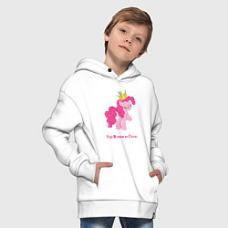 Толстовка оверсайз детская Королева тортиков Пинки Пай, цвет: белый — фото 2
