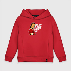 Детское худи оверсайз Baby dont hurt me - Mike OHearn