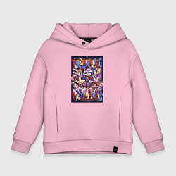 Детское худи оверсайз Удивительный цифровой цирк в сборе