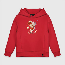 Детское худи оверсайз Кли из Геншин Импакт