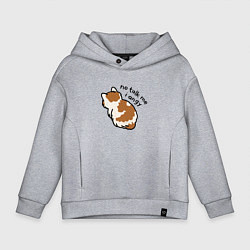 Детское худи оверсайз Не говори со мной я злой обиженный кот