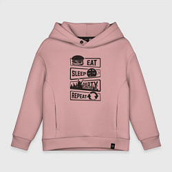Детское худи оверсайз Есть спать вечеринка