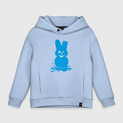 Толстовка оверсайз детская Blue bunny, цвет: мягкое небо