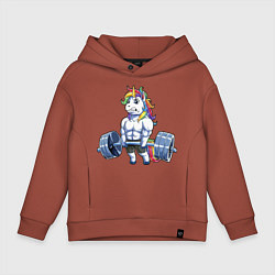 Детское худи оверсайз Тяж единорог