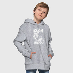 Толстовка оверсайз детская Ронни Коулман, цвет: меланж — фото 2