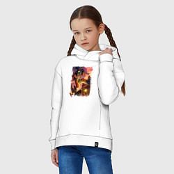 Толстовка оверсайз детская Lethal Сompany: Running Fugu, цвет: белый — фото 2
