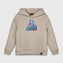 Детское худи оверсайз Фанат музыки