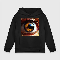 Детское худи оверсайз Золотой карий глаз в стиле стимпанк