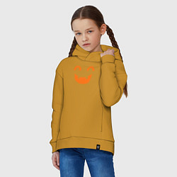 Толстовка оверсайз детская Orange smile, цвет: горчичный — фото 2