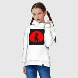 Толстовка оверсайз детская Луффи Ван Пис, цвет: белый — фото 2