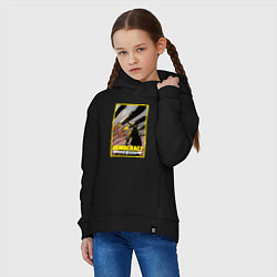 Толстовка оверсайз детская Helldivers 2: Democracy, цвет: черный — фото 2