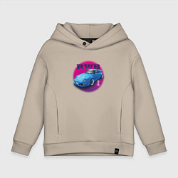 Детское худи оверсайз Porsche RWB