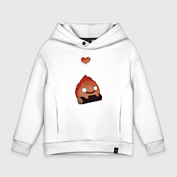 Детское худи оверсайз Кальцифер сердце