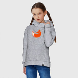 Толстовка оверсайз детская Foxy fox, цвет: меланж — фото 2
