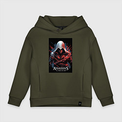 Детское худи оверсайз Assassins creed красные пятна