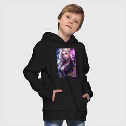 Толстовка оверсайз детская League of Legends Kaisa Kda, цвет: черный — фото 2