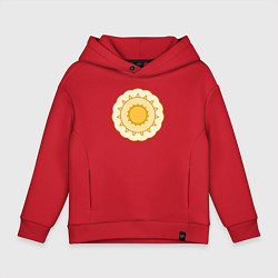 Детское худи оверсайз Медаль из окружностей