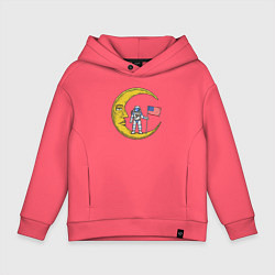 Детское худи оверсайз USA on the moon