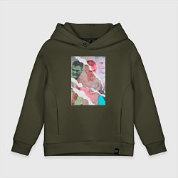 Толстовка оверсайз детская Дастин Даймонд Порье, цвет: хаки