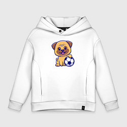 Детское худи оверсайз Бульдог футболист