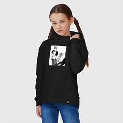 Толстовка оверсайз детская Эйкити Онидзука учитель, цвет: черный — фото 2
