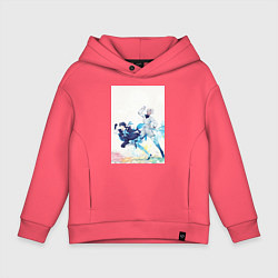 Толстовка оверсайз детская Ванитас Ной Архивист, цвет: коралловый