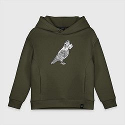 Детское худи оверсайз Голубь почтарь