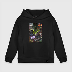 Детское худи оверсайз Half life 1 - levels and bosses