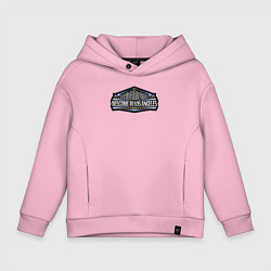 Толстовка оверсайз детская США - Лос-Анджелес, цвет: светло-розовый