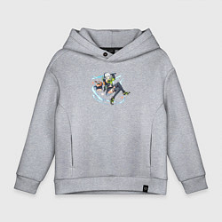 Толстовка оверсайз детская Anby Zenless Zone Zero, цвет: меланж