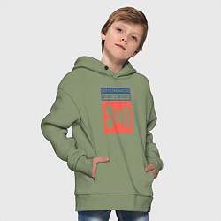 Толстовка оверсайз детская Depeche Mode - Music for the masses merch, цвет: авокадо — фото 2