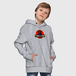 Толстовка оверсайз детская Повелитель времени, цвет: меланж — фото 2