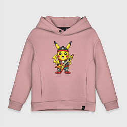 Детское худи оверсайз Пикачу рок звезда