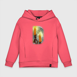 Детское худи оверсайз Две свечи на подсвечнике