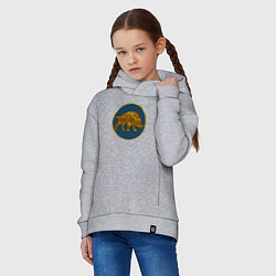Толстовка оверсайз детская Пикты из Total War: Attila, цвет: меланж — фото 2
