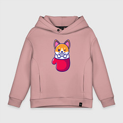 Детское худи оверсайз Собачка в варежке